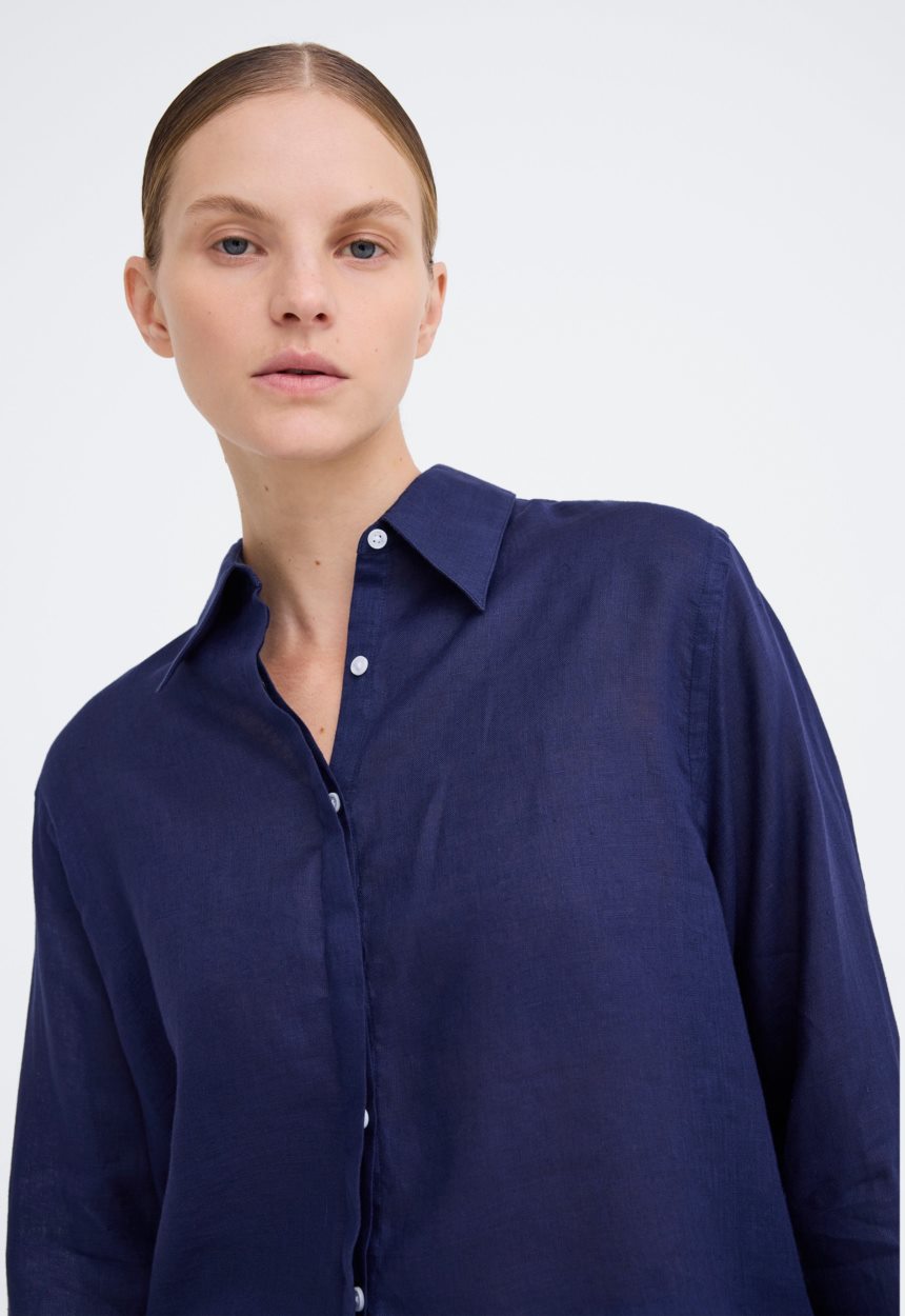 Jac + Jack Iona Shirt - Darkest Navy